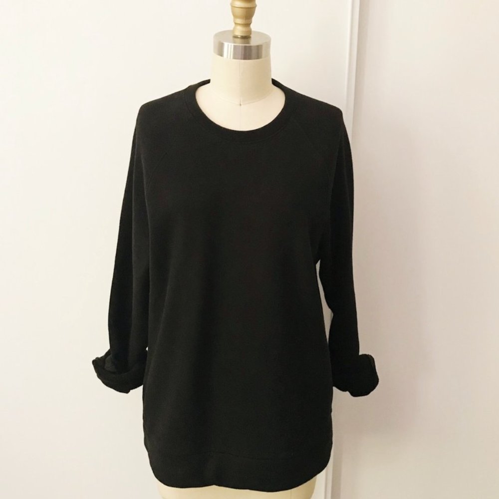 James Perse Black Pullover Sweatshirt Sweater